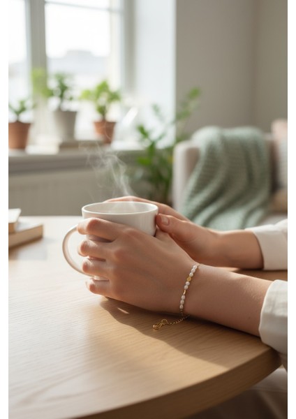 Vividcharm Kalpli Beyaz Taşlı Xuping Bileklik modelleri