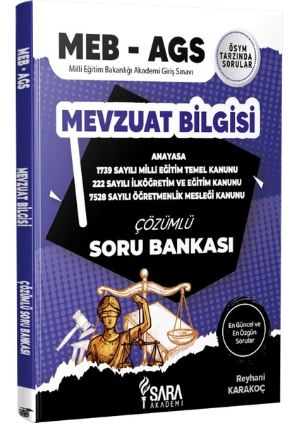 Meb - Ags Mevzuat Bilgisi Çözümlü Soru Bankası - Şara Akademi