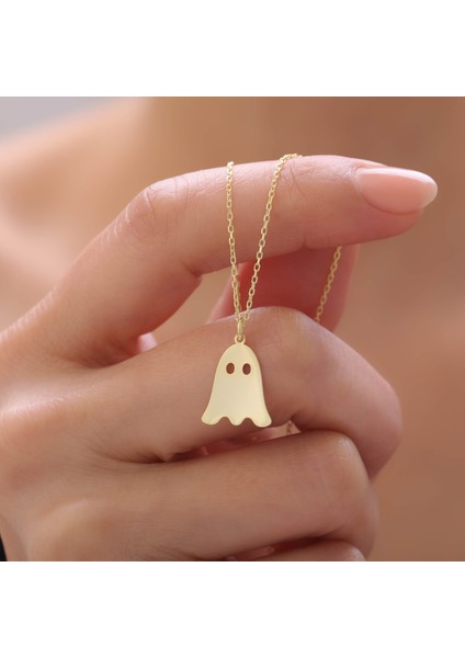 925 Ayar Gümüş Hayalet Figürü Kolye