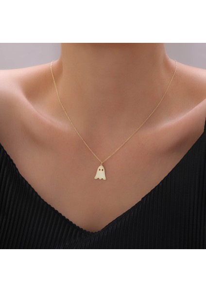 925 Ayar Gümüş Hayalet Figürü Kolye fiyatları