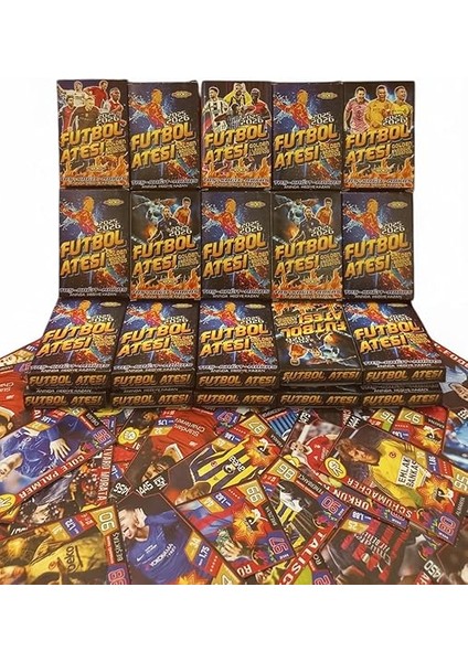 Futbol Ateşi Golden League Legends Futbol Oyun Kartları, 48 Paket, 384 Kart, 2025-2026 Sezonu fiyatları