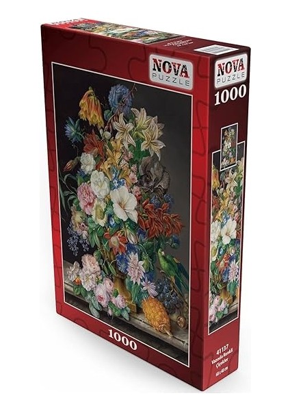 1000 Parça Vazoda Renkli Çiçekler Puzzle fiyatları