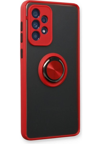Samsung Galaxy A13 4g Kılıf Montreal Yüzüklü Silikon Kapak - Kırmızı fiyatları