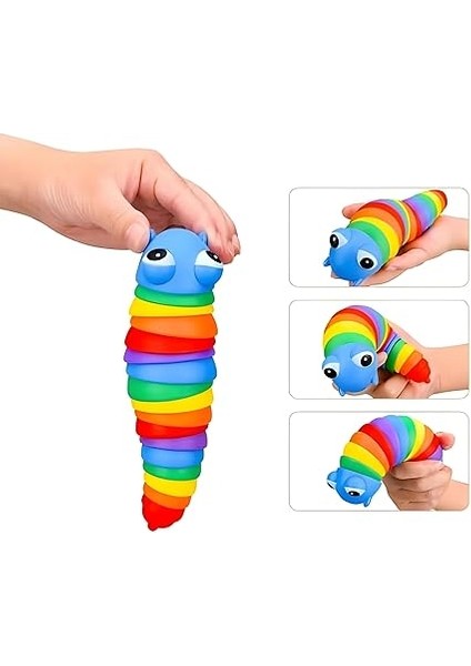 Stres Giderici Tırtıl - Sök Tak Eğlenceli, Stres ve Anksiyete Giderici Tırtıl Oyuncağı fırsatları