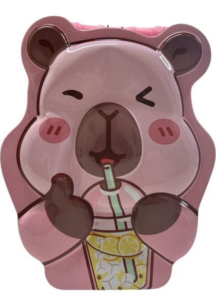 Capybara Desenli Metal Tasarım Kilitli Kumbara – Şık ve Güvenli fiyatları