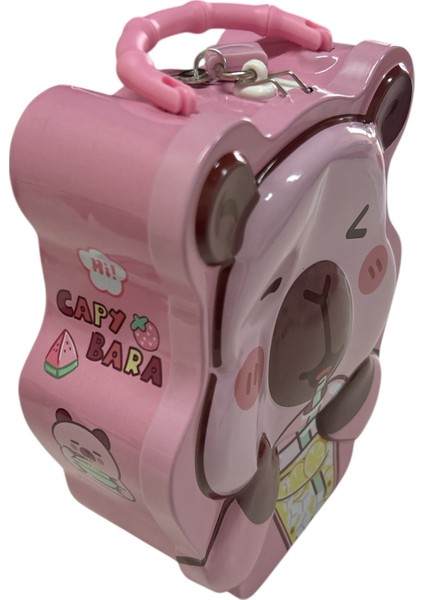 Capybara Desenli Metal Tasarım Kilitli Kumbara – Şık ve Güvenli modelleri