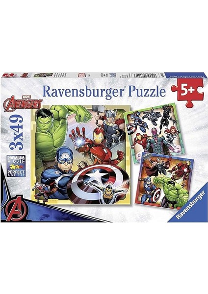 3X49 Parça Yapboz Avengers