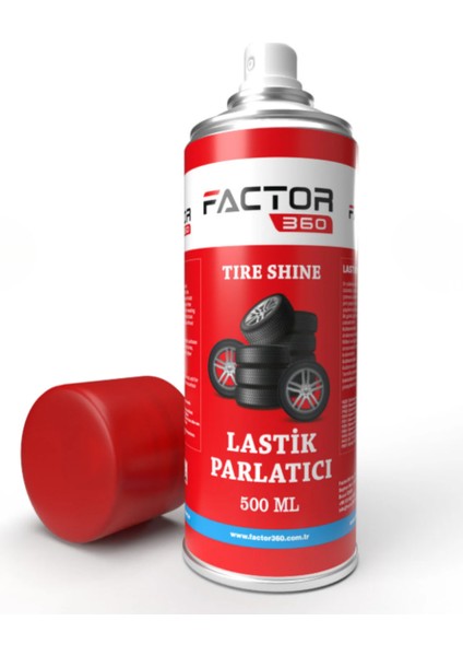 FACTOR360 Lastik Parlatıcı Sprey - Tire Shine Spray 500ML