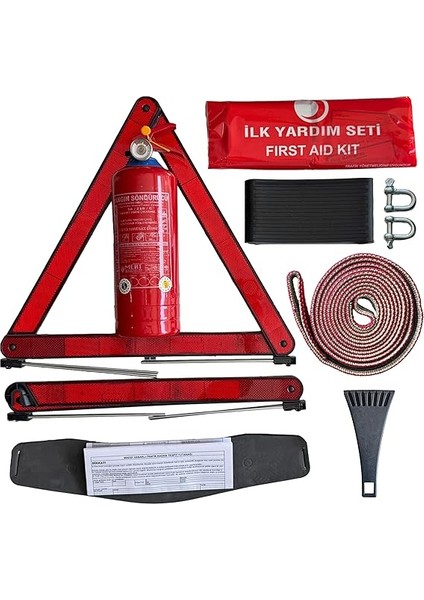Trafik-Ilk Yardım Seti Çantası Tüvtürk Uyumlu 4 Yıl Etiketli 1 kg Tüplü Tamir Kiti Hediye fiyatları