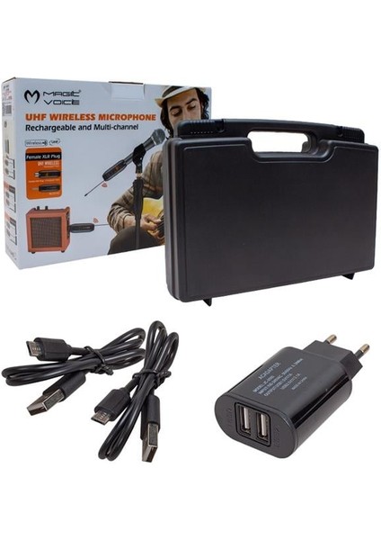 MV-19596 Uhf Yaka Tipi Enstrüman Dörtlü Mikrofon Set modelleri
