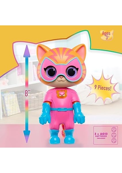 Play Disney Junior Superkitties Cat-Tastic Dönüştüren Ginny Işıkları ve Sesleri Figür, 3 Yaş Üstü Çocuk Oyuncakları indirimleri