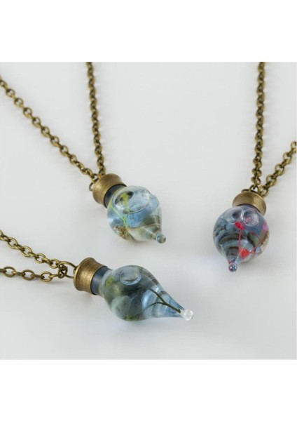 shop Sulu Çiçek Fanus Canlı Kolye-Renkli fiyatları