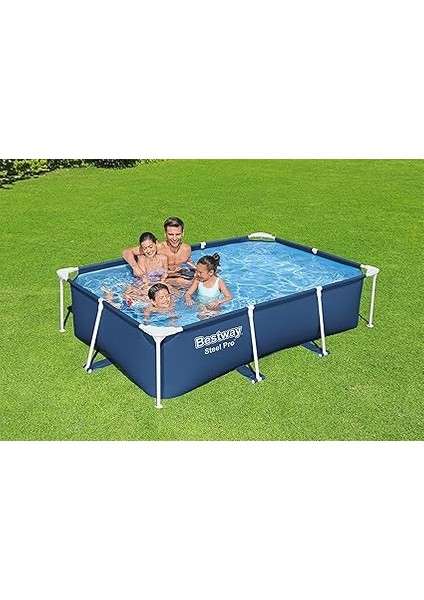 Steel Pro Frame Pool, Pompasız 259 x 170 x 61 Cm, Koyu Mavi, Kare fiyatları