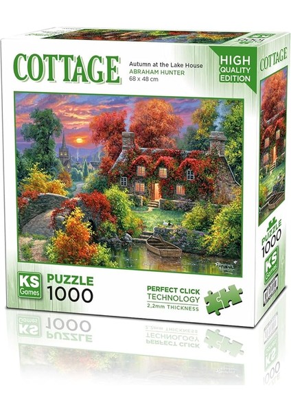 Games 1000 Parça Göl Evinde Sonbahar Puzzle