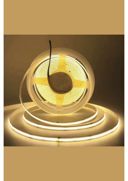 12V Cob Şerit LED 8mm 320 Ledli Esnek Gün Işığı Cob LED IP20 (5 Metre) fırsatları