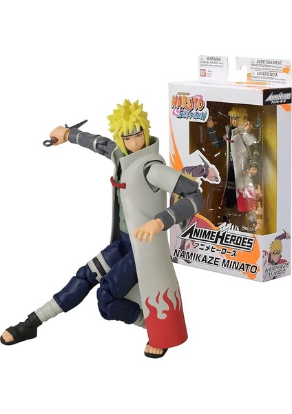 16 cm Minato Namikaze Poz Verilebilir Figür, Anime Heroes Naruto Serisi
