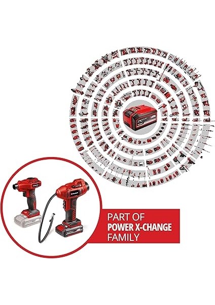 Akülü Araç Hava Kompresörü Ce-Cc 18 Li + Akülü Hava Pompası Ce-Ap 18 Li Power X-Change Set (18 V, Aksesuarlar Dahil, 1x 2.0 Ah Akü ve Şarj Cihazı Dahil) - 2070111 fiyatları