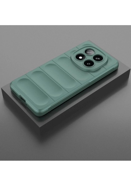 Xiaomi Redmi Note 14 Pro 5g Kılıf Optimum Silikon - Koyu Yeşil