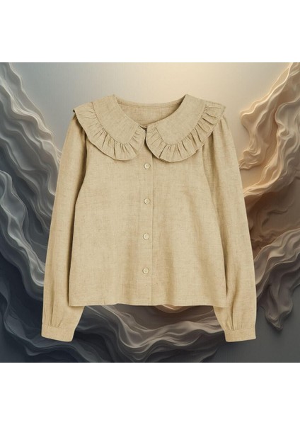 Kız Çocuk Keten Gömlek – Doğallığın ve Zarafetin Buluşması