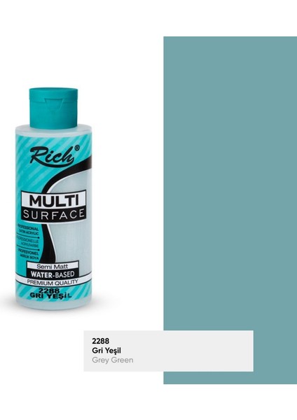 Rıch Multi Akrilik Boya 2288 Gri Yeşil 120 cc