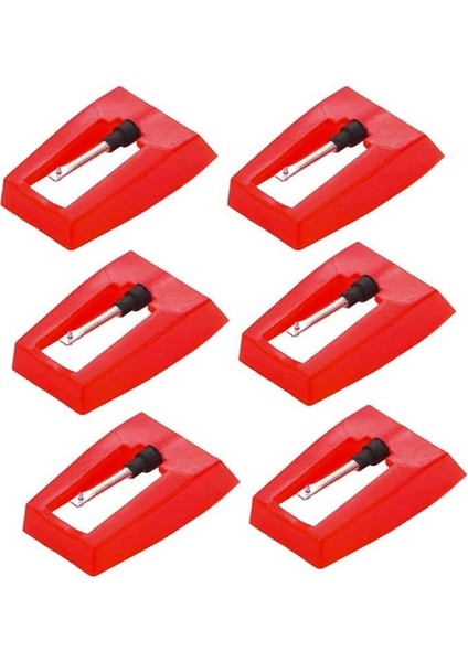 Pamenet 6 Adet Döner Pikap Iğnesi, Fonografo De Vinil Lp, Piezoelektrik Başlık, Fonograf Antika