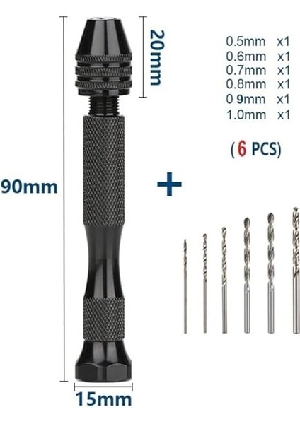 El Matkabı 6lı Matkap Uc Seti Mekanik Pim Mengenesi Hassas Elektronikçi Saatçi Boncuk Delme Aleti fiyatları