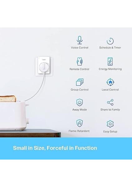 Tapo P110 4-Pack, Enerji Izleme, Amazon Alexa ve Google Home ile Çalışır, Uzaktan Kontrol, Cihaz Paylaşımı, Hub Gerekmez, Mini Akıllı Wi-Fi Soketi fiyatları