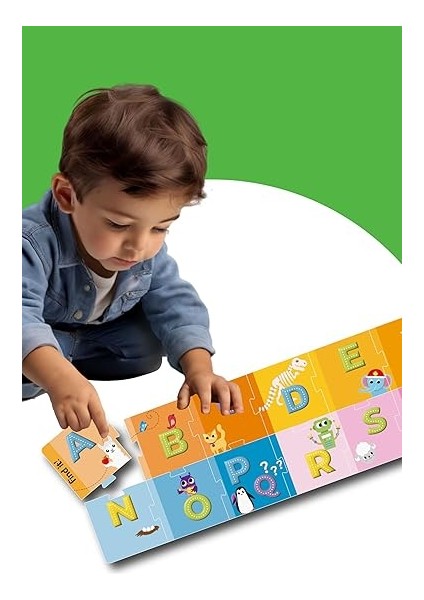 &amp; Folks Abc Town Multi Activity Set, Wipe Clean Foldable Book And Puzzle, Yol ve Alfabe Puzzle Kitap Seti, Alphabet Street, Abc Şehri Multi Aktivite Seti fırsatları