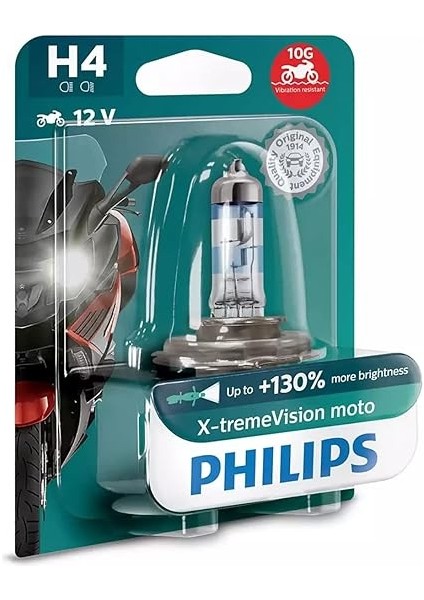 12342XV+BW X-Tremevision Moto +%130 H4 Motosiklet Far Lambası, 1 Adet modelleri