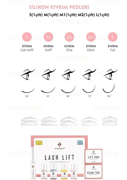 Lifting Seti, Lash Lift, Lash Lifting, Kaş &amp; Kirpik Perma Std Set fırsatları