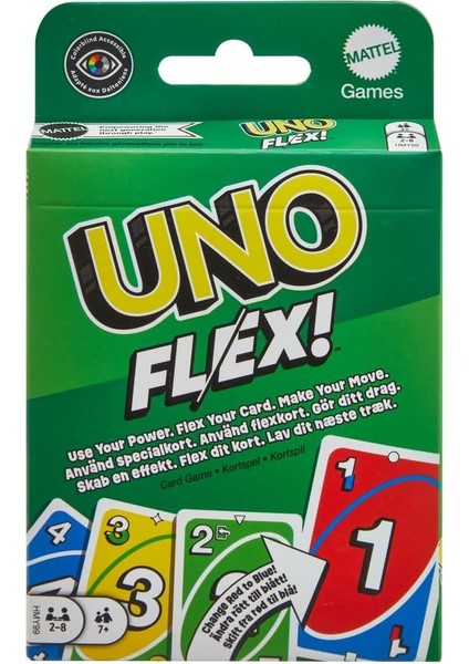 Games Uno Flex™ Aileler Için Eğlenceli Oyun Gecelerine Ilham Veren Uno™ Flex Kart Oyunu HMY99