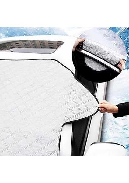 Aksesuar Oto Ön Cam Brandası Araç Camı Buzlanma Önleyici ve Koruyucu Branda Cam Üstü Kar Örtüsü Buz Brandası Güneş Önleyici fiyatları