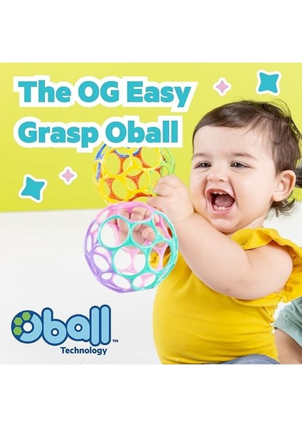 Starts Oball Classic Esnek ve Kullanımı Kolay Top, Her Yaştan Çocuk Için Duyusal Aktivite Oyuncağı, Çok Renkli fırsatları