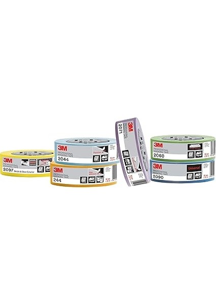 Hand-Masker 2090 Profesyonel Boya Bandı, Pürüzsüz Yüzeyler Için, Uv Işınlarına Dayanıklı, Iç ve Dış Mekan, 24 mm x 50 M indirimleri