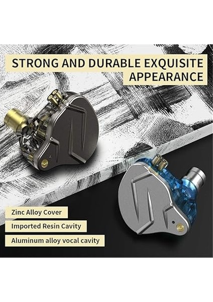 Zsn Pro Metal Kulaklık Hibrit Teknolojisi 1ba + 1dd Hifi Kulaklık, Bas Kulak Içi Kulaklık, Gürültü Önleyici Kulaklıklar (Gri, Mikrofonsuz) fiyatları