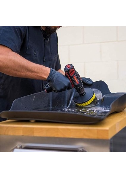 3'lü Matkap Temizlik Fırça Seti - Matkap Fırça Başlığı Seti - Banyo Zemin Temizliği - Oto Araç Fırça Seti - Seramik Temizliği fırsatları