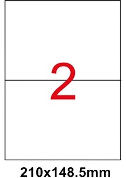 Multiofis 210X148,5 mm Laser Etiket 5002