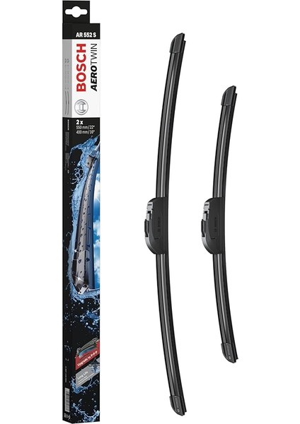 Aerotwin Retro Silecek Seti Dacia Lodgy (2012-2015), Dokker (2012-2015), Chevrolet Aveo (2005-2008), Ford Fiesta V (2001-2008), Hyundai Acccent (2005-2010) [550/400 Mm] AR552S 3397118984