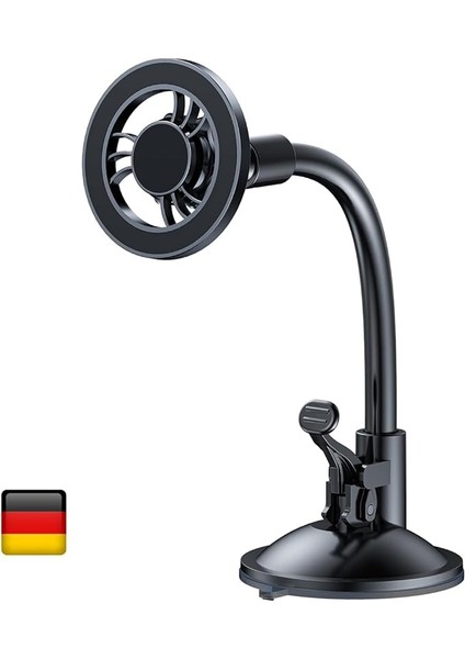 By Deji Güçlü Mıknatıslı Vantuzlu Araç Içi Telefon Tutucu - Magsafe iPhone ile Uyumlu Vakumlu Akrobat