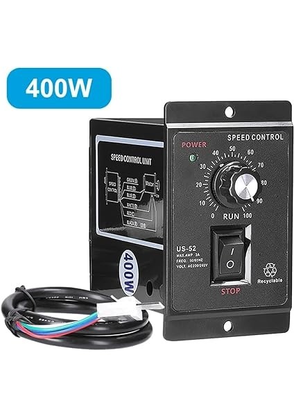 400W Motor Hız Ac 220V Motor Hız Regülatörü Cihazı Ileri ve Motor Kontrolörü modelleri