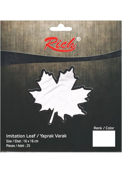 Rıch 025-002 Yaprak Varak Gümüş 04633