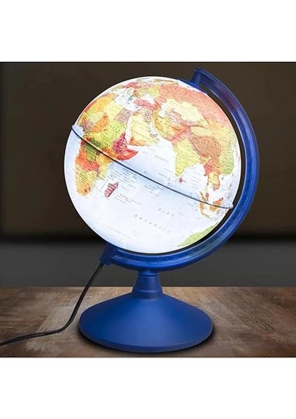 Store Işıklı Küre - 30 cm - Hem Siyasi Hem Fiziki Dünya Küresi En Büyük Boy Eğitici Yer Küre fiyatları