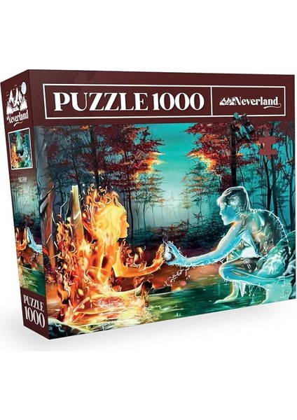 1000 Parça Puzzle - Fıre And Water (Ateş ve Su)
