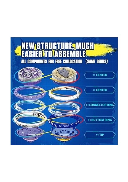 Nado Savaş Üstleri Erkek Çocuklar Için Patlama Oyuncağı Grils Yaş 5+ Oyun Üstü Oyuncaklar, Kılıç Fırlatıcı - Dream World Magic Dragon, Lightning Purple fırsatları