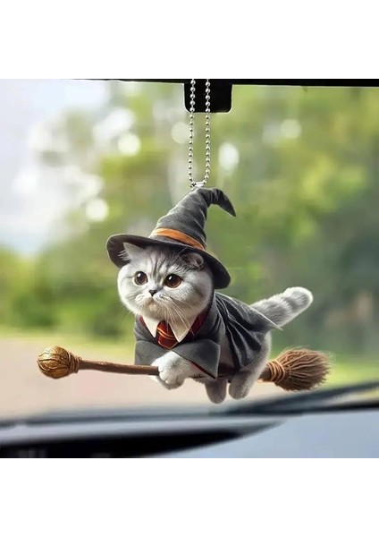 Anahtarlık ve Araba Dikiz Ayna Süsüs (Cadı)