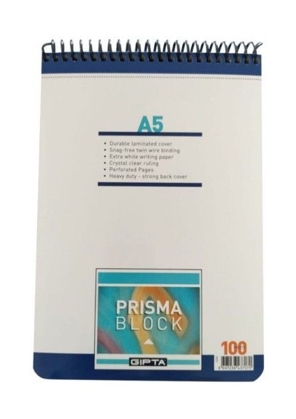 Gıpta Prısma A5 100 Yp. Düz Bloknot Kart.kapak 1296