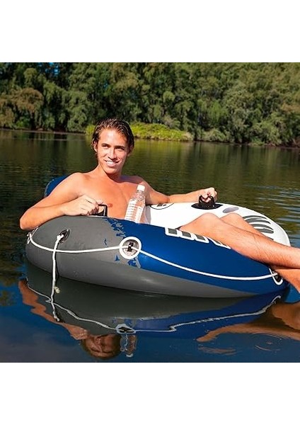 58825 River Run Fileli Koltuk Simit 135 cm Mavi, Su Sporları, Plaj Malzemesi, Şişme Ürün, Yüzme Aksesuarı, Kamp, Dalış, Güvenlik fırsatları