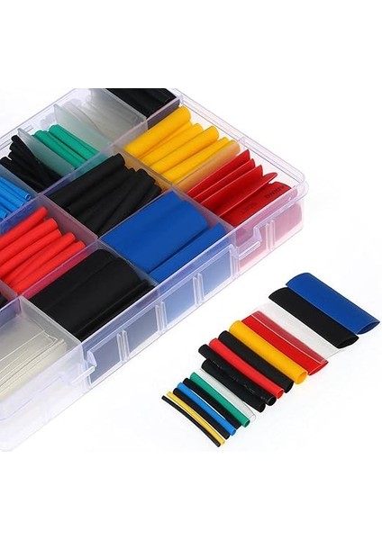 Makina 580 Adet Shrink Boru Makaron Set Isı ile Daralan Kablo Seti indirimleri