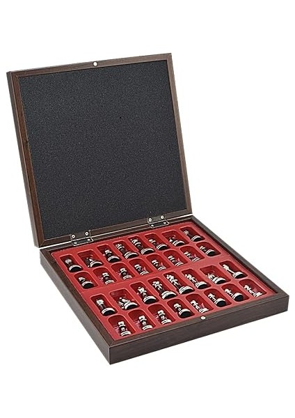 Orta Boy Metal Roma Satranç Takımı Antik ve Ceviz Desenli Sandıklı Mdf Tahtası (36X36X6 Cm.) indirimleri