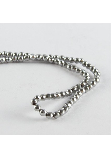 shop 3 mm Fasetli Hematit Taşı-Gümüş Rengi fiyatları